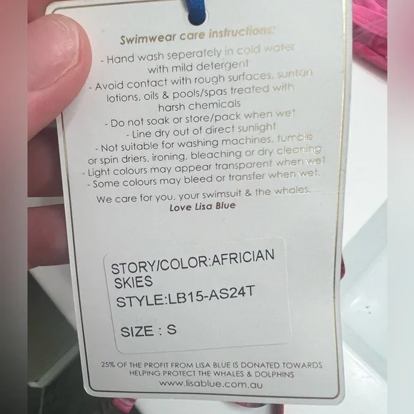 NWT Lisa Blue African Skies Bikini Top - Picture 8 of 10